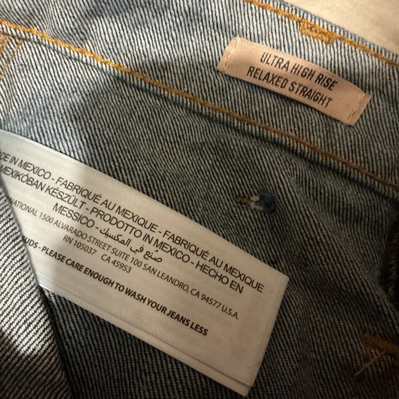 Ariat Jeans Dark Wash NEW 27 Ultra High Rise Relaxed Straight Tomboy Launch - Picture 5 of 6